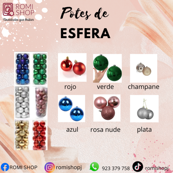 Esferas Navideñas por 24 U.