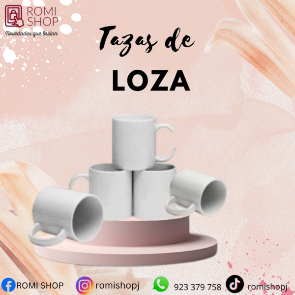 TAZAS DE LOZA